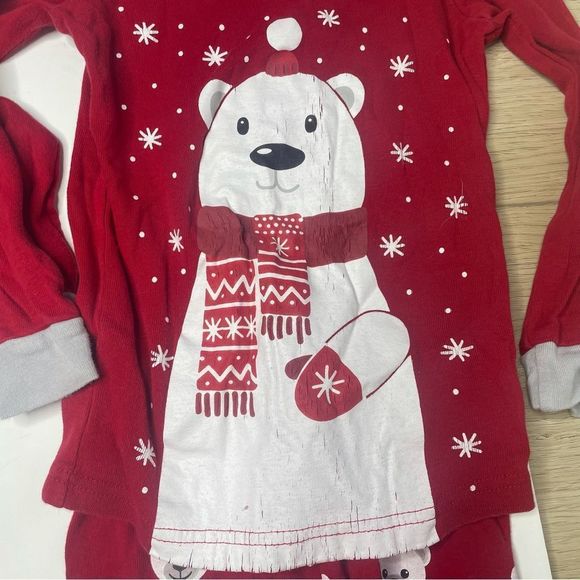 Polar bear Christmas pajamas 2 pairs 3T 4T - Picture 2 of 5